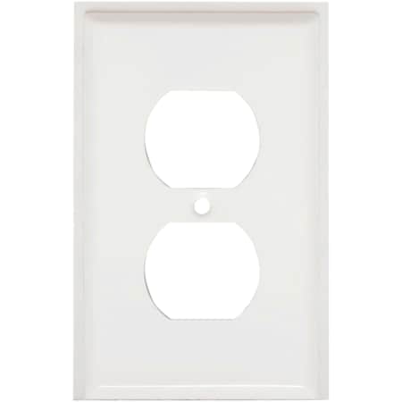 Mulberry Number of Gangs: 1 Steel, Semi-Gloss Finish, White 86101